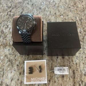 Michael Kors Men's Lexington MK8320 Black Stainless-Steel Quartz Watch